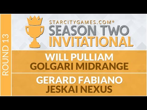 SCGINVI: Round 13 - Will Pulliam vs Gerard Fabiano [Standard]