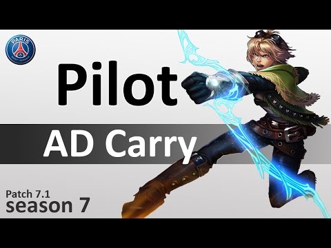 PSG Pilot : Ezreal vs Vayne | AD Carry | EUW LOL | Patch 7.1 | season7