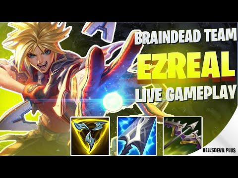 Ezreal With Braindead Team Ft. Brokensupport - Wild Rift HellsDevil Plus Gameplay