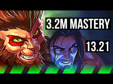 WUKONG vs SYLAS (JNG) | 3.2M mastery, 1300+ games, 8/3/18 | BR Diamond | 13.21