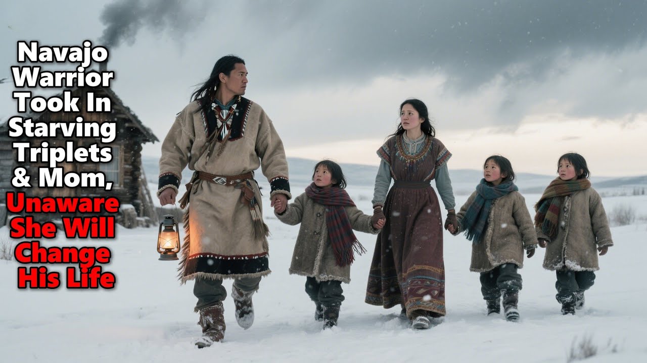 Navajo Warrior Took In Starving Triplets & Mom, Unaware She Will Change His Life