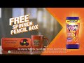 Free Pencil Box With Bournvita
