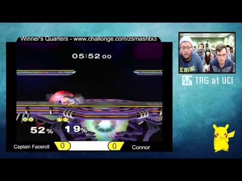 ZSBW 3 Winner's Quarter - Captain Faceroll (Sheik) vs Connor (Peach) - SSBM
