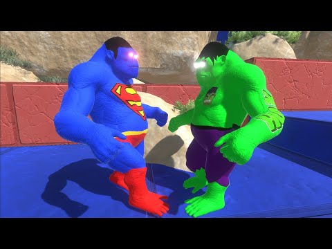 HULK GORO VS SUPER GORO DEATHRUN - ANIMAL REVOLT BATTLE SIMULATOR || tauPlays sims eps46