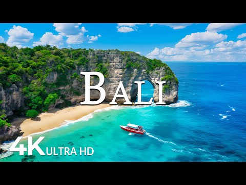 FLYING OVER BALI ISLAND (4K UHD) – Soothing Music Along With Beautiful Nature Video - 4K Video UHD