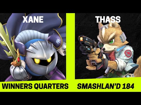 SmashLAN'd 184 Winners Quarters - xane (Meta Knight, Snake) vs Thass (Fox) - SSBU Tournament