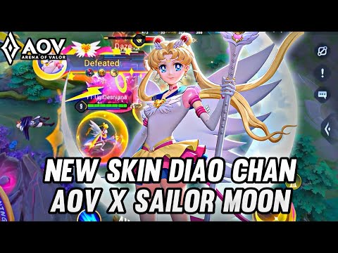 NEW SKIN DIAO CHAN ETERNAL SAILOR MOON | AOV X SAILOR MOON - ARENA OF VALOR