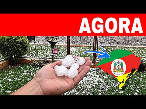 🚨TEMPORAL de GRANIZO destrói TELHADOS de casas no RIO GRANDE DO SUL -AGORA😱 27/07/26 