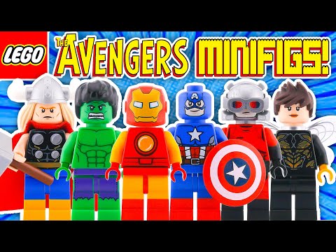 Lego Comic Book Avengers Minifigures!