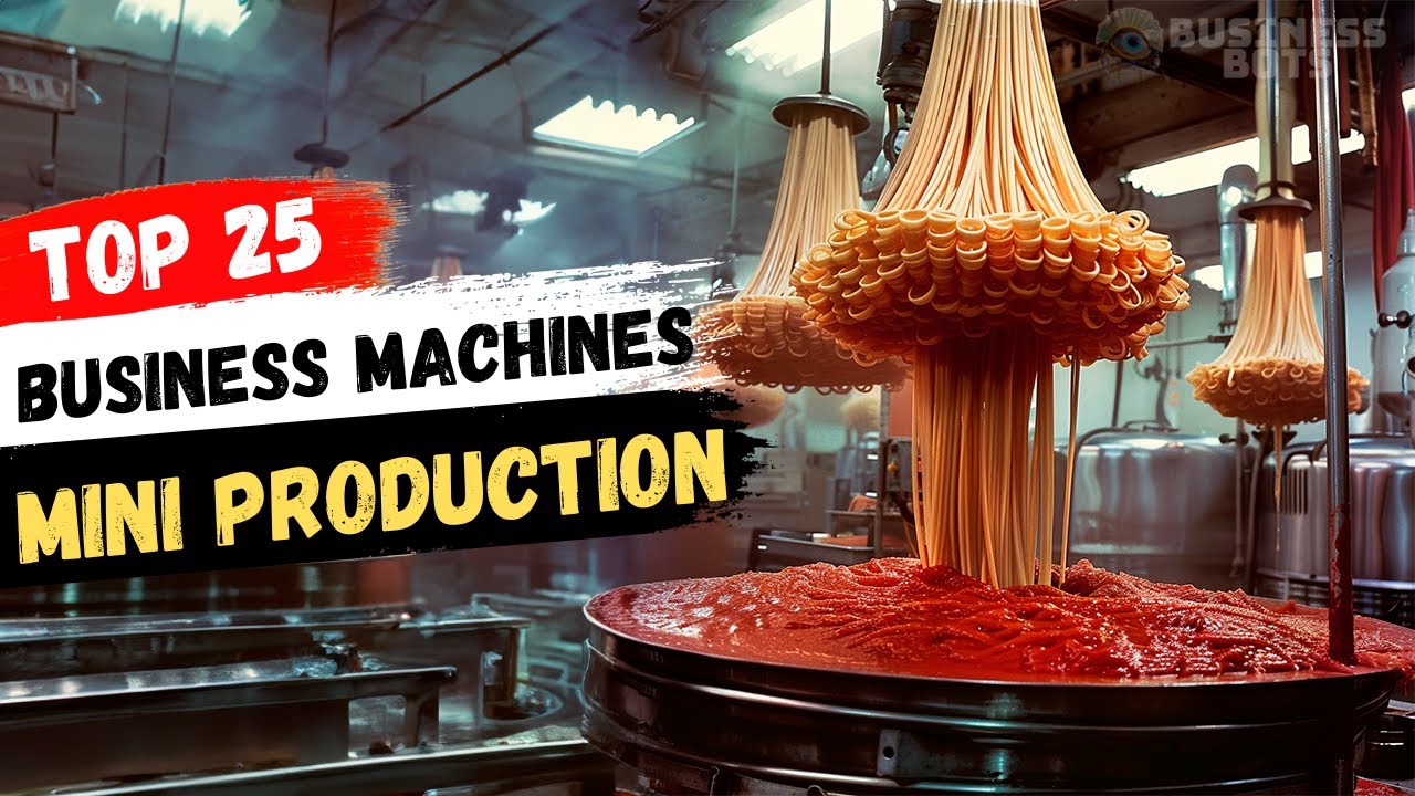 PROFITABLE BUSINESS MACHINES for mini production! Top 25 manufacturing business ideas 2025