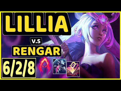 LILLIA vs RENGAR - 6/2/8 KDA JUNGLE CHALLENGER GAMEPLAY - EUW
