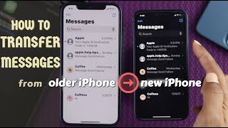 How to transfer text messages to new iPhone | Transfer messages from iPhone to iPhone with iCloud