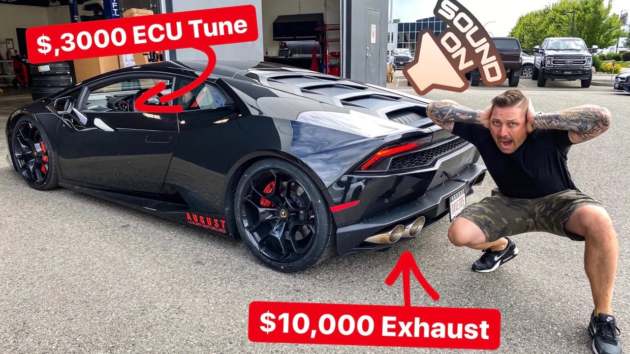 WHAT A 10, 000 EXHAUST WITH 3, 000 TUNE DOES TO LAMBORGHINI.