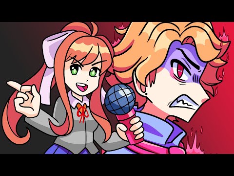 "SENPAI vs. MONIKA" Friday Night Funkin' Song (Animated Rap Battle)