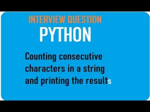 Python Consecutive Character Counting In Strings Compression