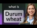 Durum wheat — DURUM WHEAT meaning