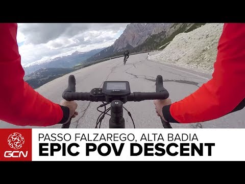 Epic POV Road Bike Descent – Passo Valparola, Alta Badia, Italy