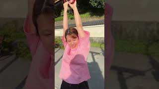 公園で見つけた可動式雲梯にチャレンジ(2)　Trying the Swing Rider I Found in the Park(2)