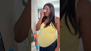 My pregnant wife gets emotional #shorts