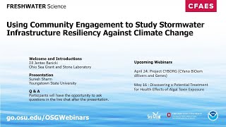 Freshwater Science: Using Community Engagement to Study Stormwater Infrastructure Resiliency Against Climate Change