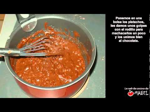 Tofe de chocolate y pistachos