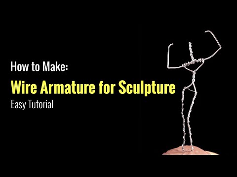 How to Make a Wire Armature for Clay Sculpture | Easy Tutorial by Clayziness