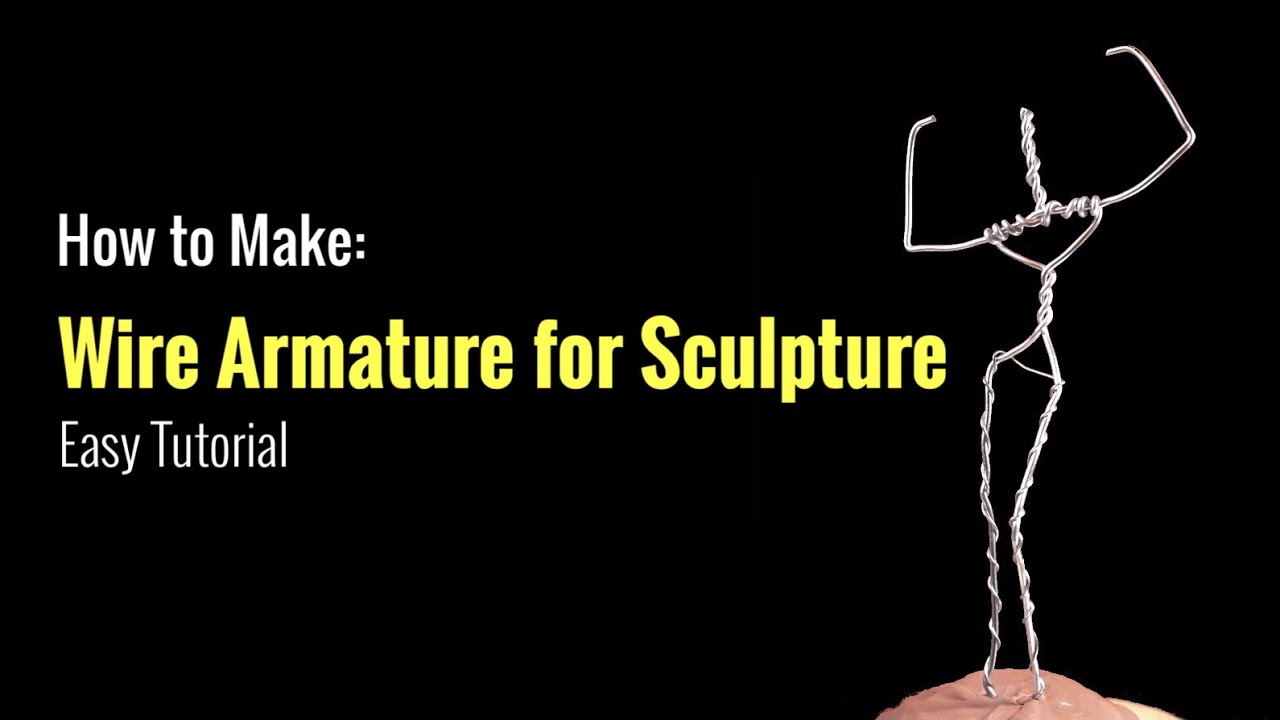How to Make a Wire Armature for Clay Sculpture | Easy Tutorial by Clayziness