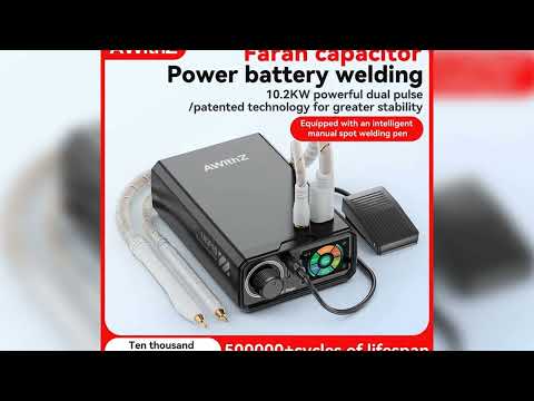 #AWithZ UKF10 Spot Welder Super Farad Capacitor Spot Welding Machine 18650 Lithium Battery DIY Nick
