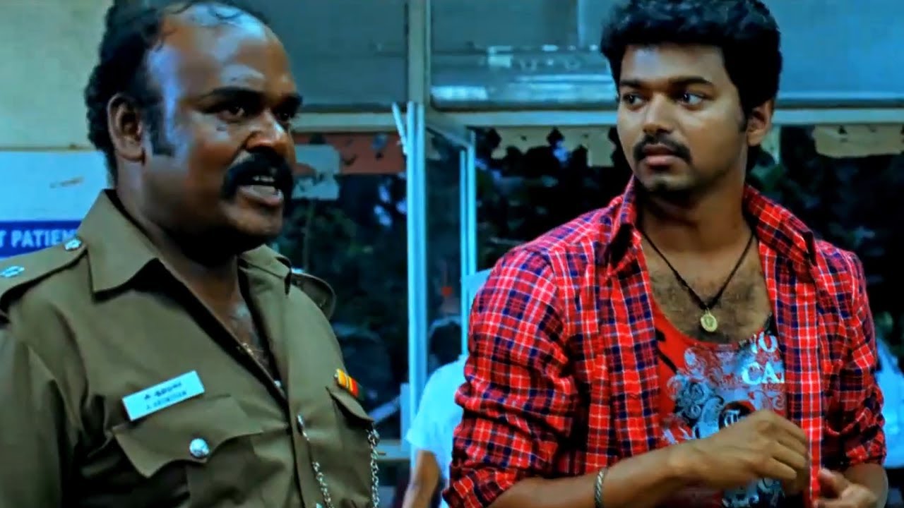 विजय एक कर्रप्ट पुलिस वाले की बैंड बजाके उसे हॉस्पिट?