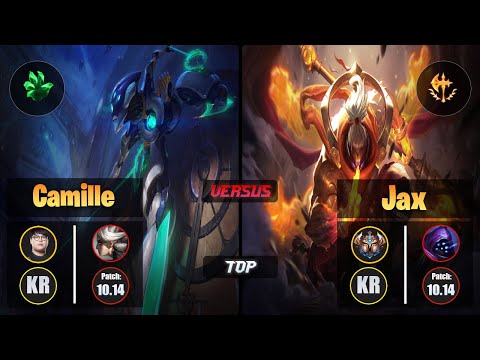 CuVee CAMILLE (Top) [Grasp of the Undying] VS JAX - Challenger KR Patch 10.14