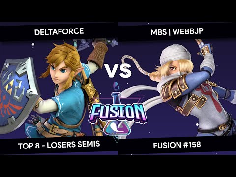 Fusion #158 - Deltaforce (Link) vs WebbJP (Sheik) - Top 8 - Losers Semis