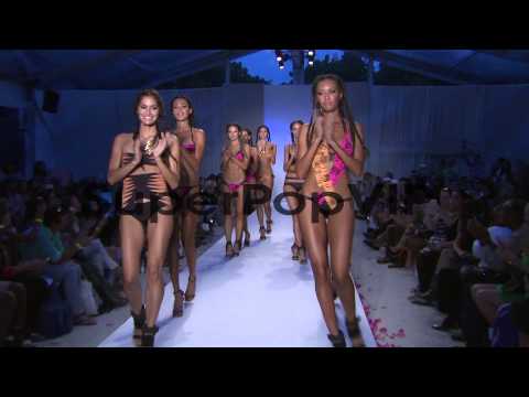 Models walking the runway at  Aqua Di Lara - Mercedes-Ben...