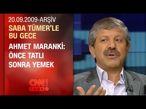 Ahmet Maranki: Moral bozukluğuna mor renk iyi geliyor  -Saba Tümer'le Bu Gece - 20.09.2009