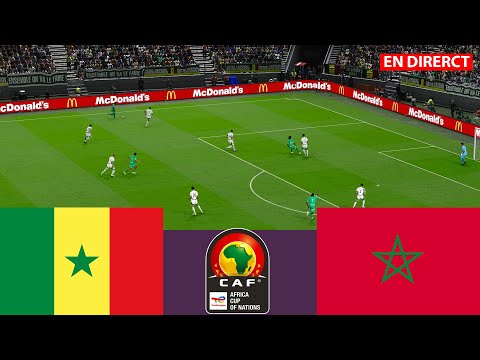 🔴Sénégal vs Maroc EN DIRECT⚽ Finales Coupe d'Afrique Nations CAF 2025 Match complet - jeu vidéo
