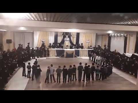 Children Dance In Front Of Viznitzer Rebbe At Hachnosas Sefer Torah Event In Antwerp - Adar I 5779