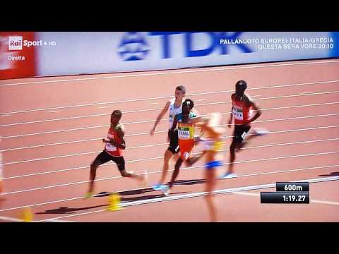 Finale 800 Uomini-Campionati del Mondo Under 20 a Tampere il 15/07/2018