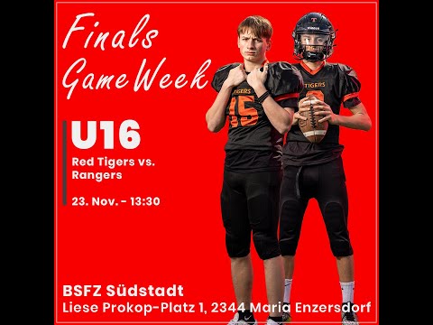 American Football Finale U16 -  Red Tigers vs. Rangers
