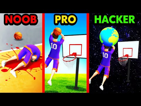 NOOB vs PRO vs HACKER HOOP WORLD