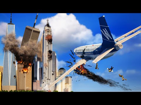 Realistic Plane Crashes w/ Ragdolls 😱 Teardown Movie