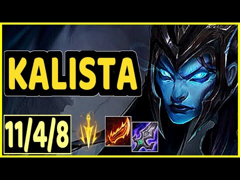 KALISTA VS JINX - 11/4/8 KDA ADC GAMEPLAY