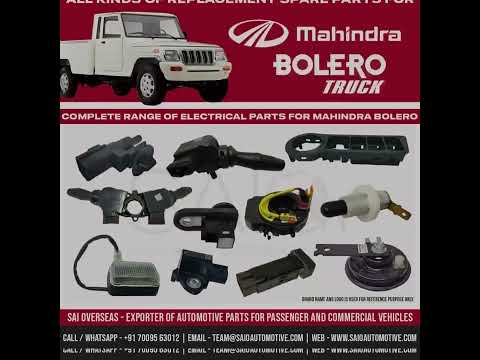 Mahindra Bolero Maxitruck Spare Parts - Genuine OEM Aftermarket Replacement Truck Parts