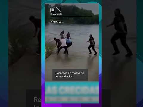 RESCATES en medio de la INUNDACIÓN