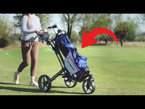 Tangkula Golf Push Pull Cart with Seat Review:  The Perfect Golf Companion!
