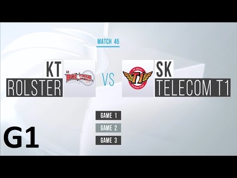 KT vs SKT Game 1 Highlights - 2017 LCK SPRING SPLIT