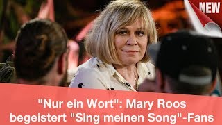 "Nur ein Wort": Mary Roos begeistert "Sing meinen Song"-Fans | CELEBRITIES und GOSSIP