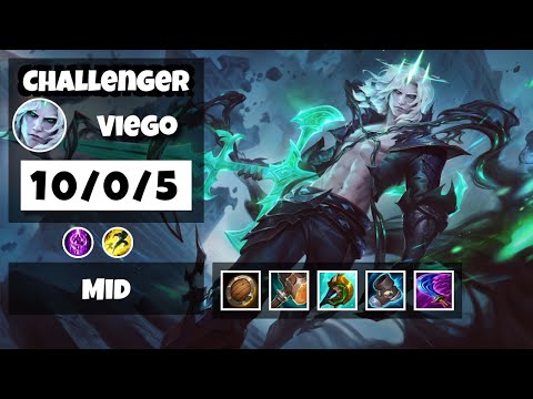 Viego 11.13 Gameplay Challenger S11 Mid (10/0/5) - KOREAN