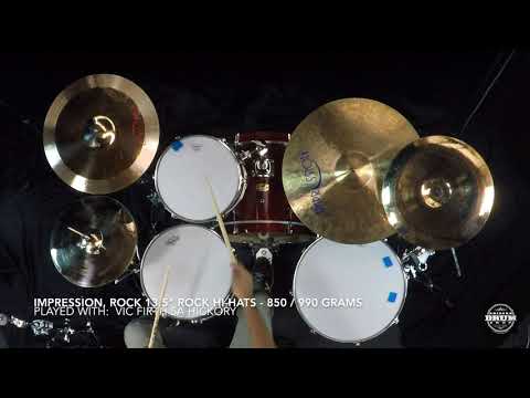 Impression Cymbals, Rock Series 13.5" Hi Hats - 850g / 990g