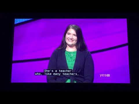 Jeopardy contestant chat, Jackie Shulte reads faster than Alex Trebek 😜 Ed Condon Day 2 (10/16/19)
