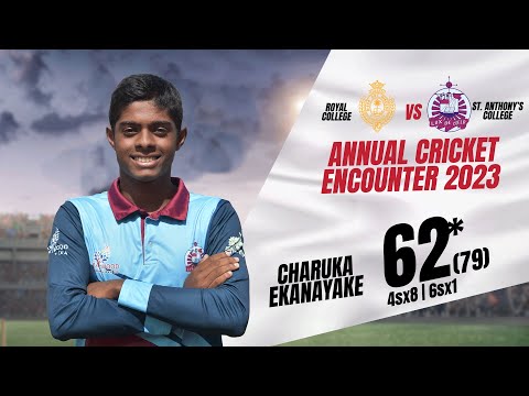 Charuka Ekanayake 62 (79) vs Royal College - U19 Traditional Cricket Encounter 2023