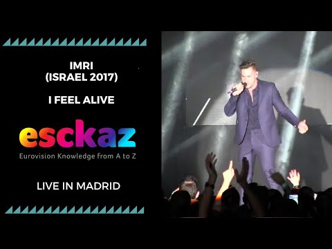 ESCKAZ in Madrid: IMRI (Israel 2017) - I Feel Alive (at Welcome PrePartyES 2019)